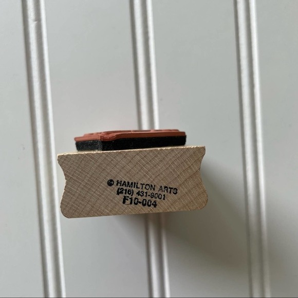 Vintage Wood Block Rubber Stamp Hamilton Arts Three Blind Mice - Picture 3 of 6